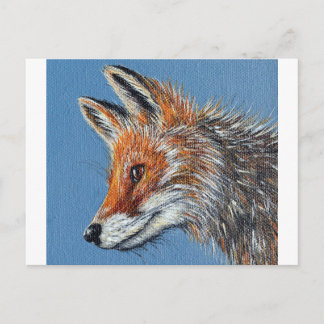 Fox Painting Postcard