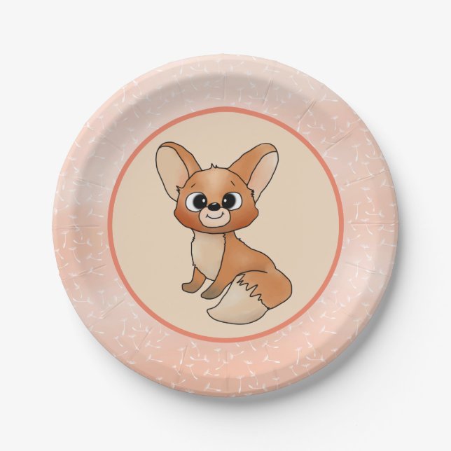 fox paper plate (Front)