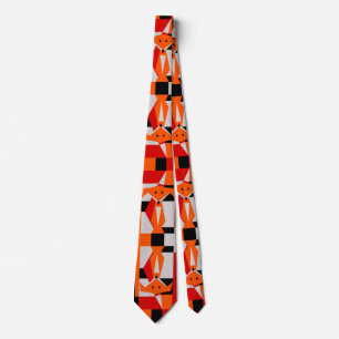 Fox Pattern Tie