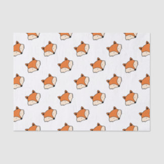 Fox pattern tissue paper