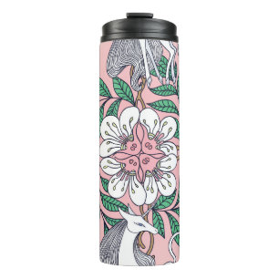 Fox Pattern: Whimsical Vintage Seamless Thermal Tumbler