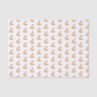 Fox Pattern Wrapping Papper Tissue Paper