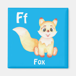 Fox personalise ABC: Letter F - Add Your Name Magnet