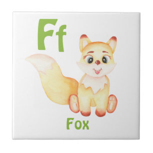 Fox personalise ABC: Letter F - Add Your Name Tile
