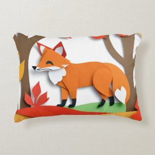 Fox Picture Cute Animal Custom Decorative Cushion