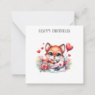 Fox Pilot Birthday Card