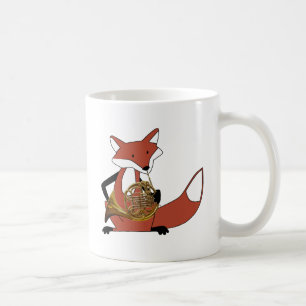 Fox Playing the French Horn Coffee Mug