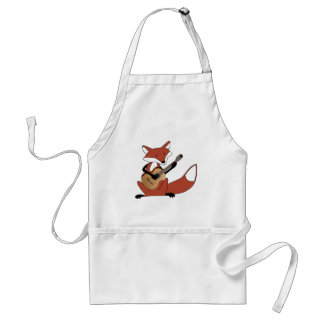 Fox Playing the Guitar Standard Apron