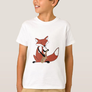 Fox Playing the Saxophone T-Shirt