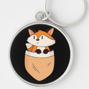 Fox Pocket - Cute Cartoon Design Key Ring
