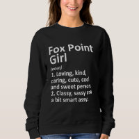 Fox Point Girl Wi Wisconsin Funny City Home Roots