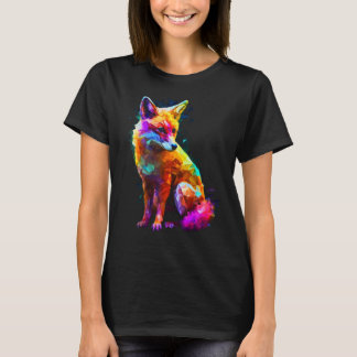 Fox Polygon Colourful  Animal  Animal Fox T-Shirt