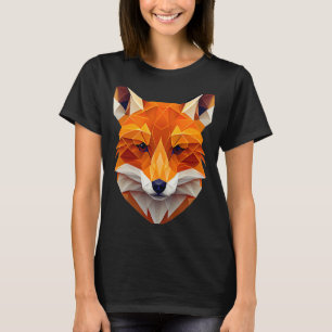 Fox Polygon Wild Animal Wildlife Zookeeper Geomet T-Shirt