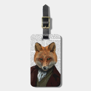 Fox Portrait 2 Luggage Tag