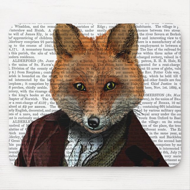 Fox Portrait 2 Mouse Mat (Front)