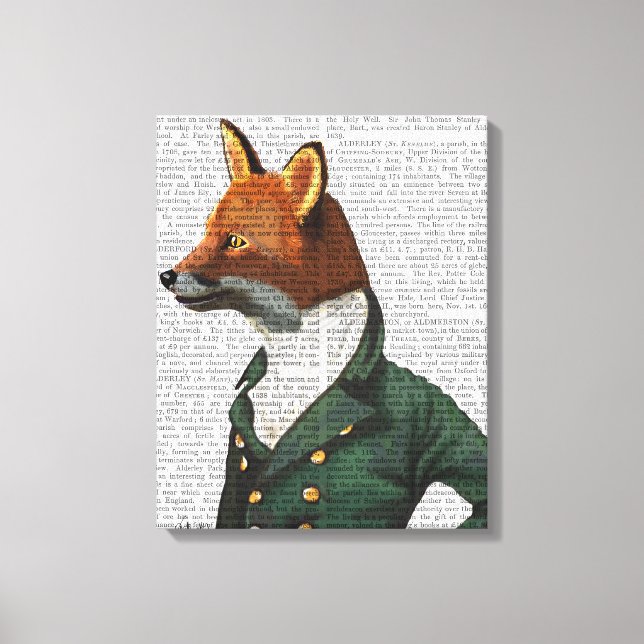 Fox Portrait Canvas Print (Front)