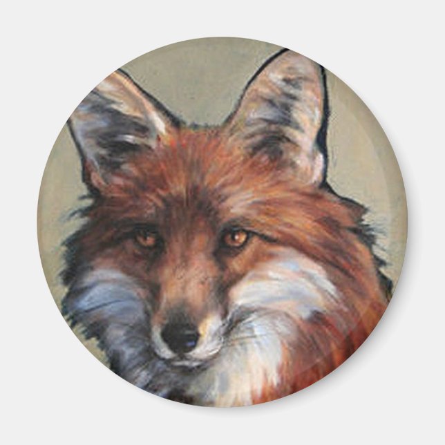 Fox Portrait Magnet (Front)