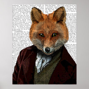 Fox Portrait Poster