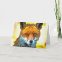 Fox Portrait Realistic Wildlife Art