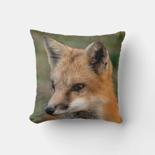  Fox Portrait       Throw Pillow