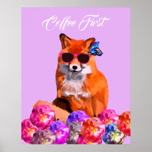 Fox Poster Custom Text Poster