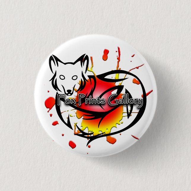 Fox Prints Gallery Button (Front)