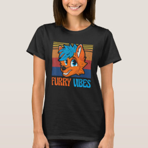 Fox Proud Furry Vibes Furry Tail Furry Person Cosp T-Shirt