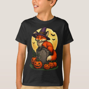 Fox Pumpkin Halloween Tees For Men Women Girls Cos