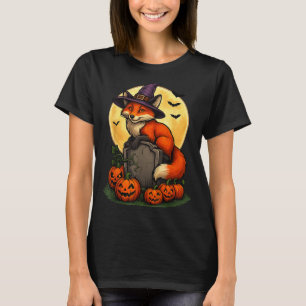 Fox Pumpkin Halloween Tees For Men Women Girls Cos