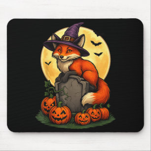 Fox Pumpkin Halloween Tees For Men Women Girls Cos Mouse Mat