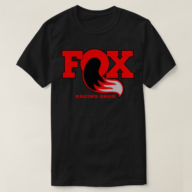 Fox Racing Shox Red  T-Shirt (Design Front)