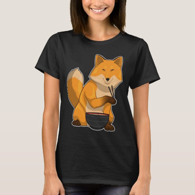 Fox Ramen Bowl T-Shirt (Front)