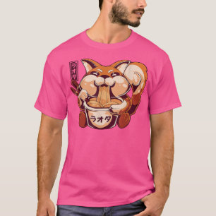 Fox Ramen Noodle Love Noodles Gifts Japan Food  T-Shirt