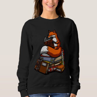 Fox Reading A Book Sweatshirt
