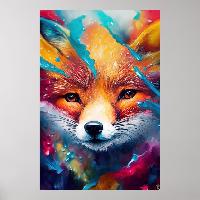 Fox Red fox Animal Discovery Adventure Nature  Poster (Front)