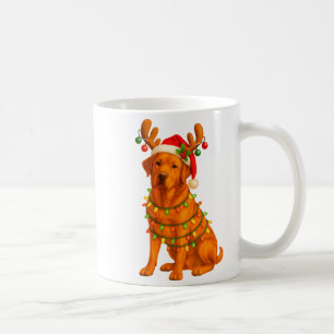 Fox Red Lab Christmas Tree Light Pajama Labrador D Coffee Mug