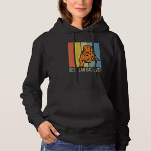 Fox Red Lab Dad Labrador Retriever Vintage Matchin Hoodie