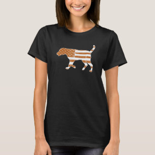 Fox Red Lab Mum Dad Labrador Retriever Flag T-Shirt