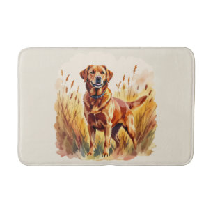 Fox Red Labrador Retriever Dog Bath Mat