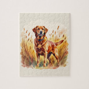 Fox Red Labrador Retriever Dog Jigsaw Puzzle