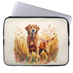 Fox Red Labrador Retriever Dog Laptop Sleeve
