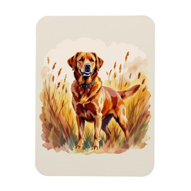 Fox Red Labrador Retriever Dog Magnet (Vertical)