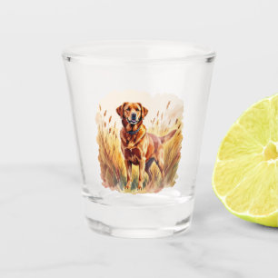 Fox Red Labrador Retriever Dog Shot Glass