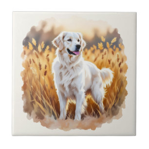 Fox Red Labrador Retriever Dog Tile