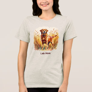Fox Red Labrador Retriever Dog Tri-Blend Shirt