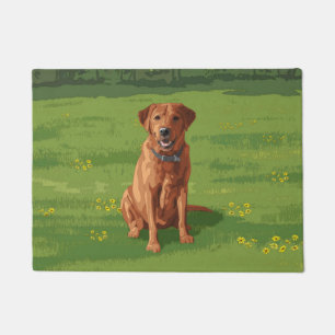 Fox Red Yellow Labrador Retriever Dog Doormat