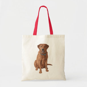 Fox Red Yellow Labrador Retriever Dog Tote Bag