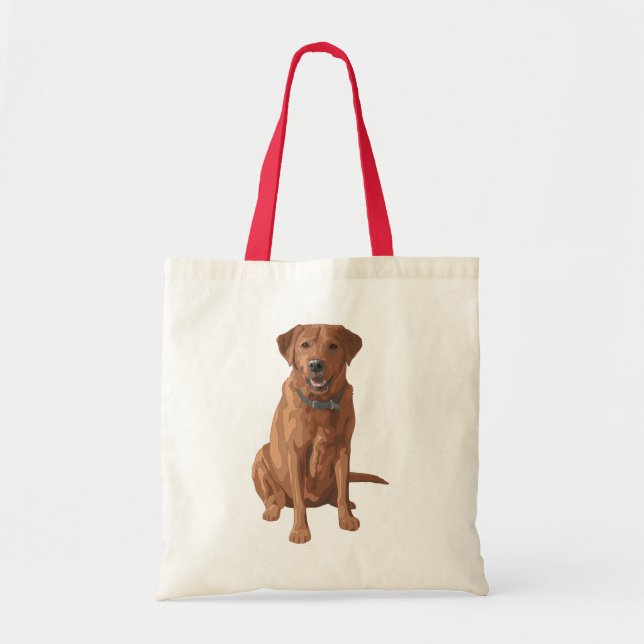 Fox Red Yellow Labrador Retriever Dog Tote Bag (Front)