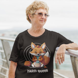 Fox Retirement Gifts for Crocheter Mum Grandma T-Shirt