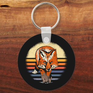 Fox Retro Key Ring